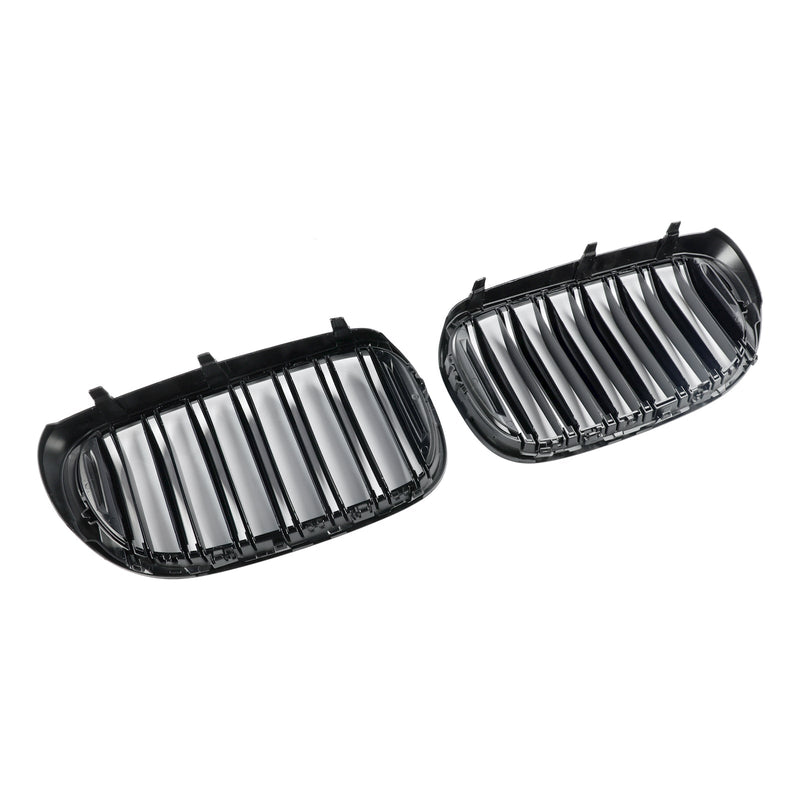 Calandre BMW Série 7 G11 G12 2 Lamelles Noir 2015-2019 - vue de face 2 - Becquet Voiture