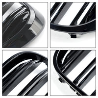 Calandre BMW Série 7 G11 G12 2 Lamelles Noir 2015-2019 - vue de profil 2 - Becquet Voiture