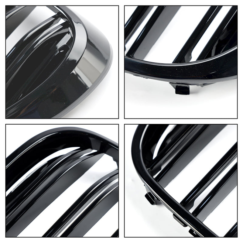 Calandre BMW Série 7 G11 G12 2 Lamelles Noir 2015-2019 - vue de profil 2 - Becquet Voiture