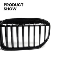 Calandre BMW Série 7 G11 G12 LCI 2020+ Noir Brillant - installé sur véhicule - Becquet Voiture