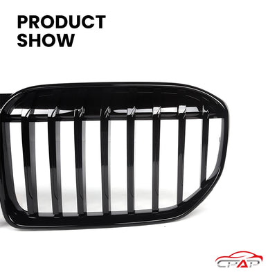 Calandre BMW Série 7 G11 G12 LCI 2020+ Noir Brillant - installé sur véhicule - Becquet Voiture