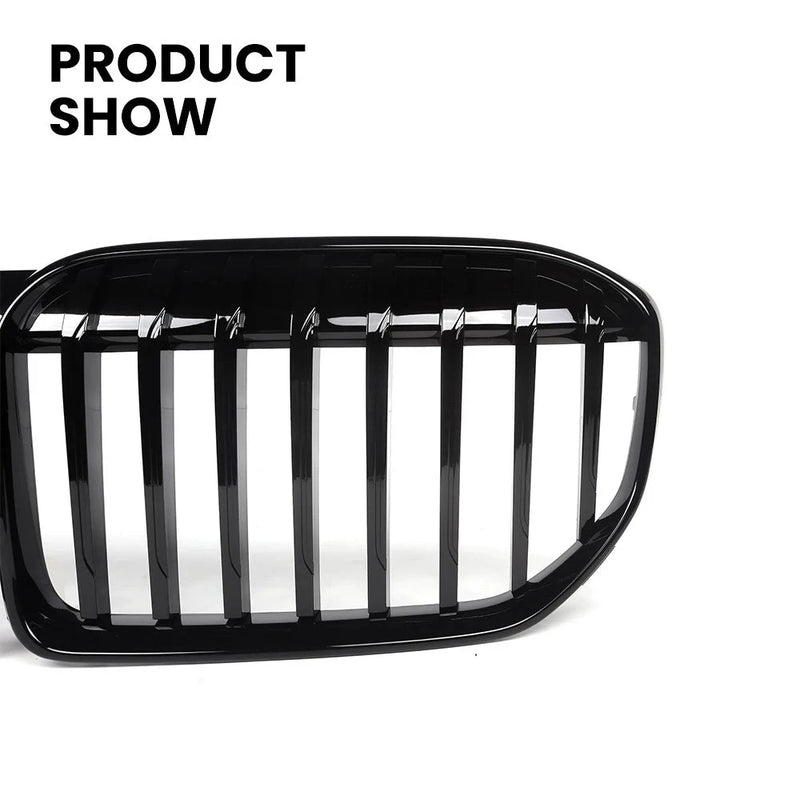 Calandre BMW Série 7 G11 G12 LCI 2020+ Noir Brillant - installé sur véhicule - Becquet Voiture