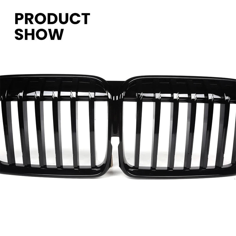 Calandre BMW Série 7 G11 G12 LCI 2020+ Noir Brillant - packshot studio - Becquet Voiture