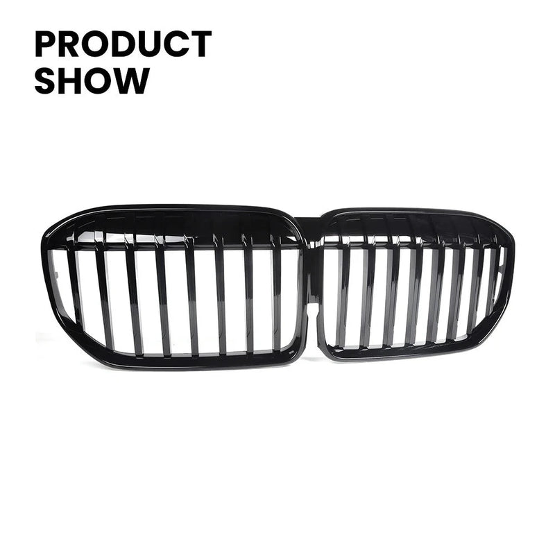 Calandre BMW Série 7 G11 G12 LCI 2020+ Noir Brillant - vue arrière - Becquet Voiture