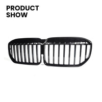 Calandre BMW Série 7 G11 G12 LCI 2020+ Noir Brillant - vue de profil - Becquet Voiture