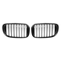 Kühlergrill BMW 7er G11 G12 Schwarz glänzend 2016–2018 - am Fahrzeug montiert 2 - Becquet Voiture