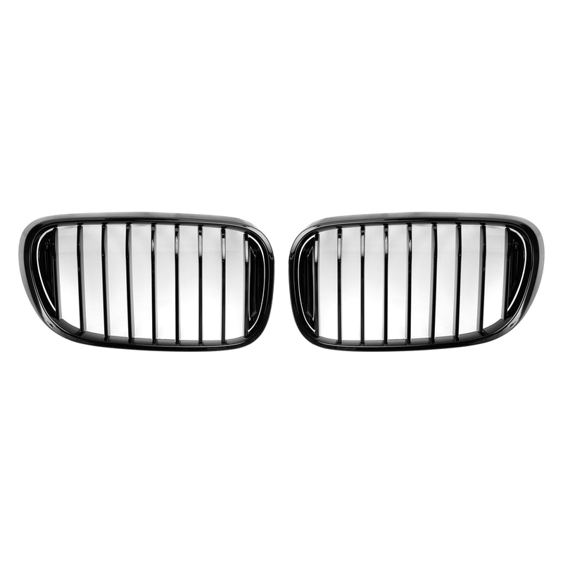 Kühlergrill BMW 7er G11 G12 Schwarz glänzend 2016–2018 - am Fahrzeug montiert 2 - Becquet Voiture