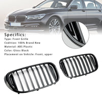 Kühlergrill BMW 7er G11 G12 Schwarz glänzend 2016–2018 - Seitenansicht - Becquet Voiture