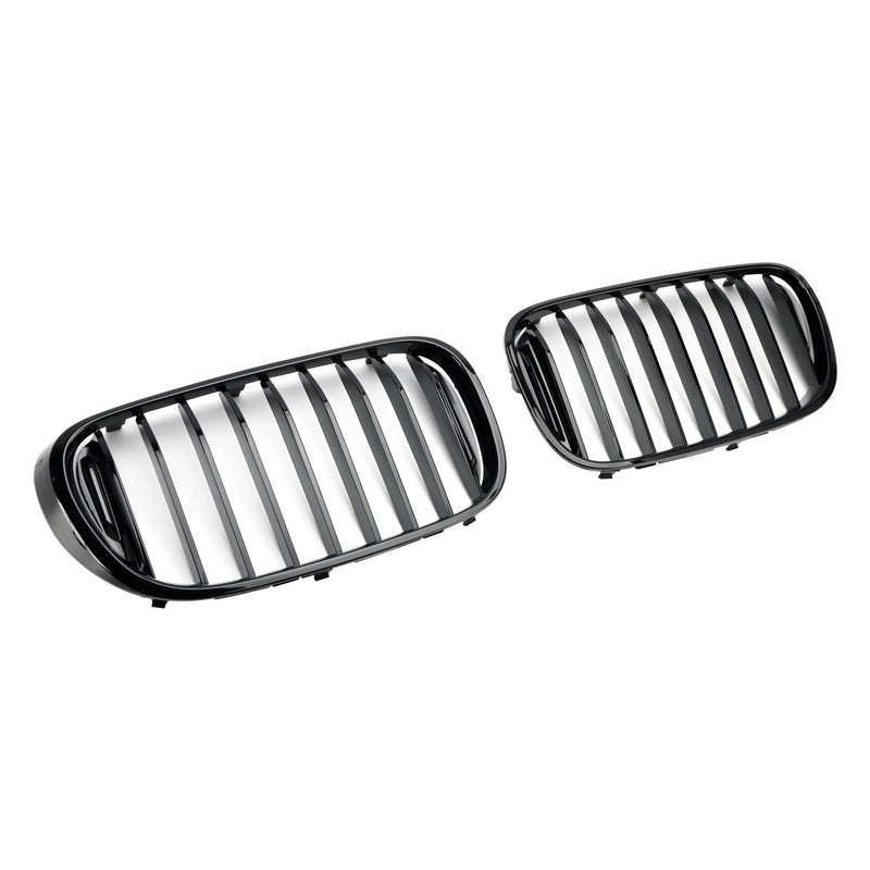 Kühlergrill BMW 7er G11 G12 Schwarz glänzend 2016–2018 - Dreiviertelansicht 2 - Becquet Voiture