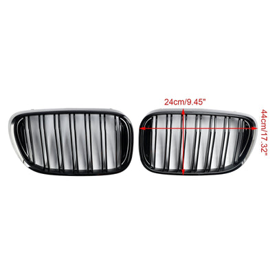 Calandre BMW Série 7 G11 G12 Pré-LCI Noir Brillant 2015-2019 - vue de dessus - Becquet Voiture