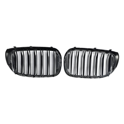 Calandre BMW Série 7 G11 G12 Pré-LCI Noir Brillant 2015-2019 - vue de face 2 - Becquet Voiture