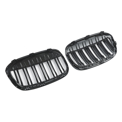 Calandre BMW X1 F48 F49 Noir Brillant 2016-2019 2P - vue de face 2 - Becquet Voiture