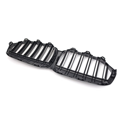Calandre BMW X1 F48 noir brillant - en situation - Becquet Voiture