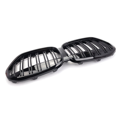 Calandre BMW X1 F48 noir brillant - vue de dessus - Becquet Voiture