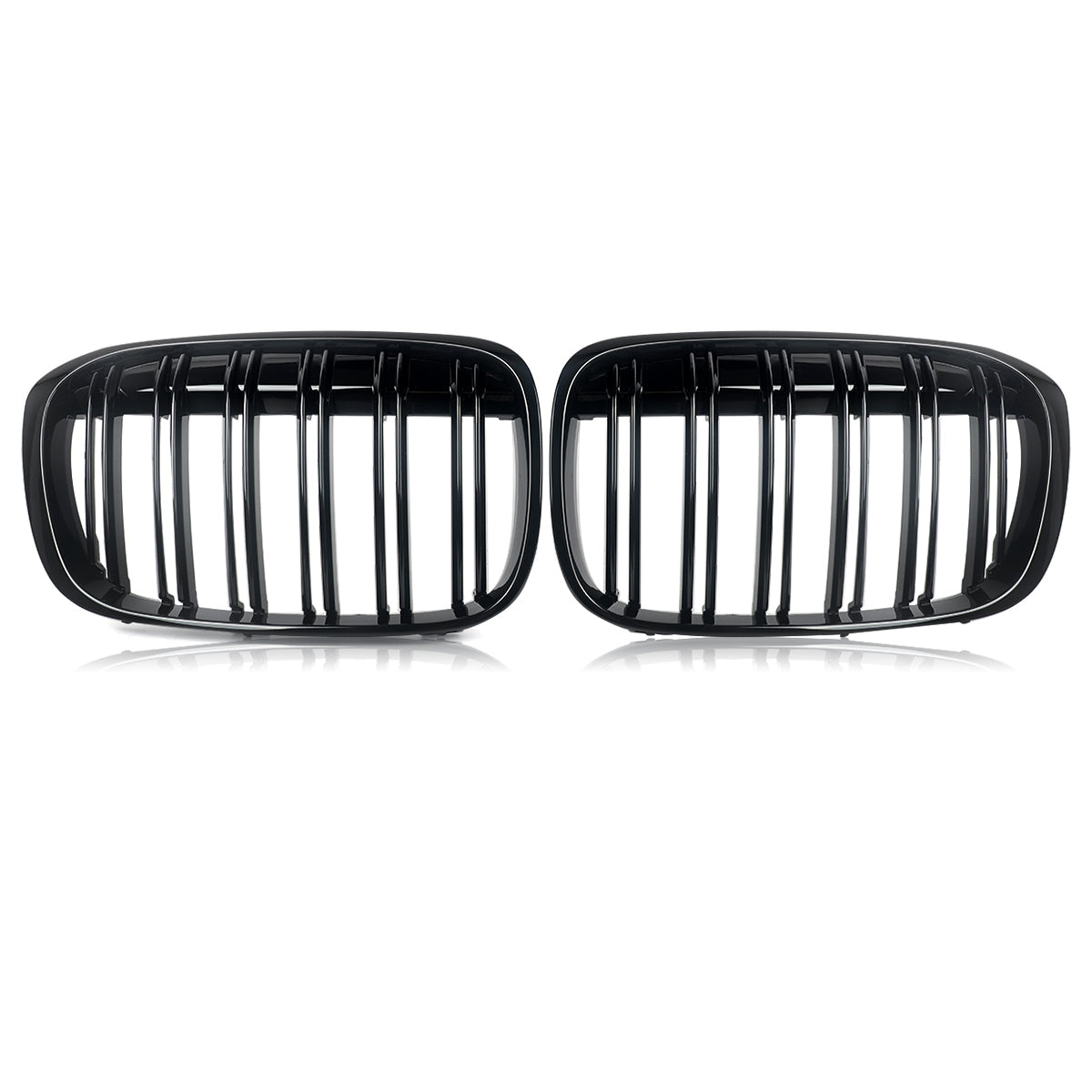 Calandre BMW X1 F48 noir brillant - vue de face - Becquet Voiture