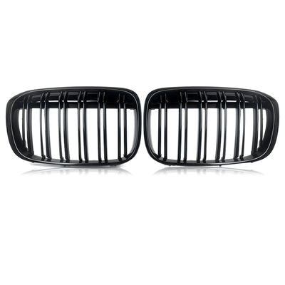 Calandre BMW X1 F48 noir brillant - vue de face - Becquet Voiture