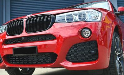 Calandre BMW X3 F25 noir brillant - vue de profil - Becquet Voiture