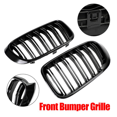 Calandre BMW X3 F25 X4 F26 2014-2017 Noir Brillant - installé sur véhicule - Becquet Voiture