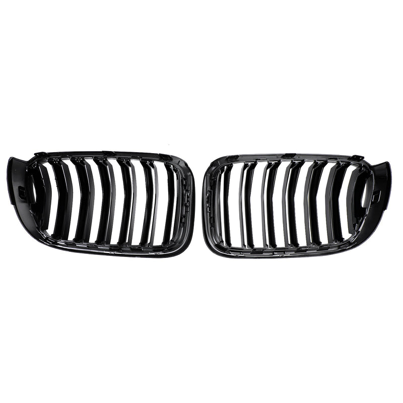 Gloss Black Kidney Grille for BMW X3 F25 / X4 F26 2014–2017 - top view - Becquet Voiture