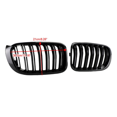Calandre BMW X3 F25 X4 F26 2014-2017 Noir Brillant - vue rapprochée - Becquet Voiture