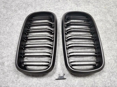 Calandre BMW X5 F15 X6 F16 Noir Mat 2014-2018 - vue de face - Becquet Voiture
