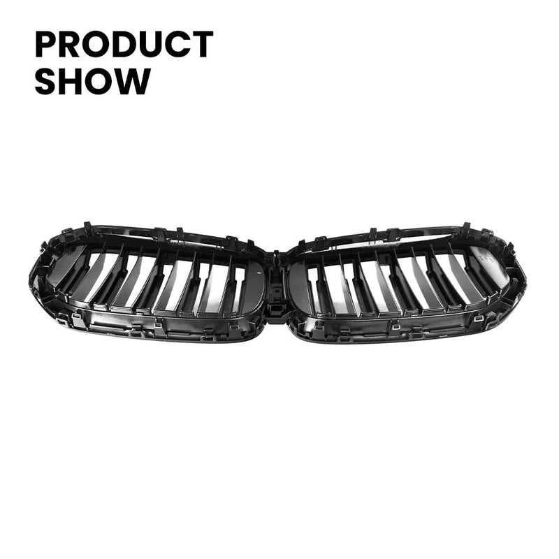Calandre BMW X5 G05 LCI 2024 Noir Brillant - installé sur véhicule - Becquet Voiture