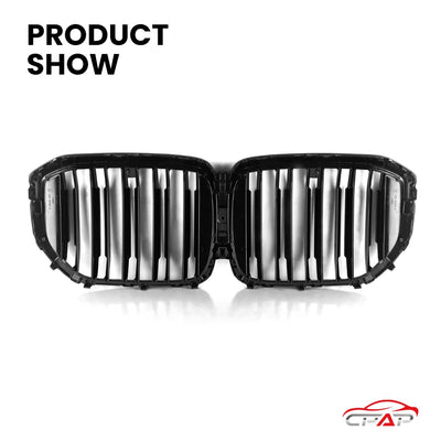 Calandre BMW X5 G05 LCI 2024 Noir Brillant - packshot studio - Becquet Voiture