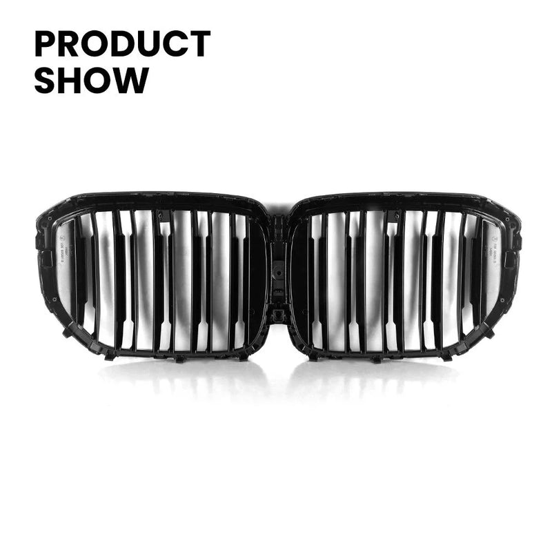 Calandre BMW X5 G05 LCI 2024 Noir Brillant - packshot studio - Becquet Voiture
