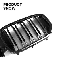 Calandre BMW X5 G05 LCI 2024 Noir Brillant - vue de trois-quarts - Becquet Voiture