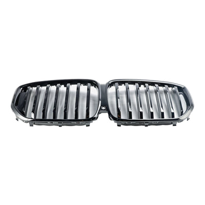 Calandre BMW X5 G05 LCI Ligne Unique Noir Brillant 2024 - vue de dessus - Becquet Voiture