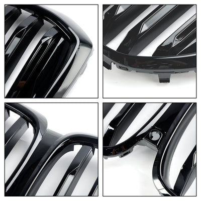 Calandre BMW X5 G05 LCI Ligne Unique Noir Brillant 2024 - vue de profil 2 - Becquet Voiture