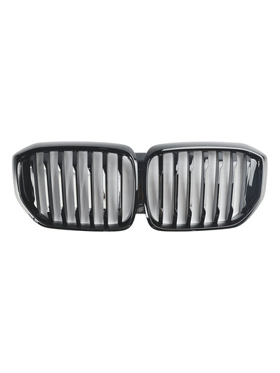 Calandre BMW X5 G05 LCI Ligne Unique Noir Brillant 2024 - vue de trois-quarts 2 - Becquet Voiture