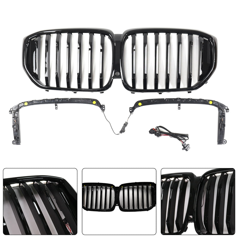 Calandre BMW X5 G05 M-Performance Noir 2019-2022 - détail du montage - Becquet Voiture
