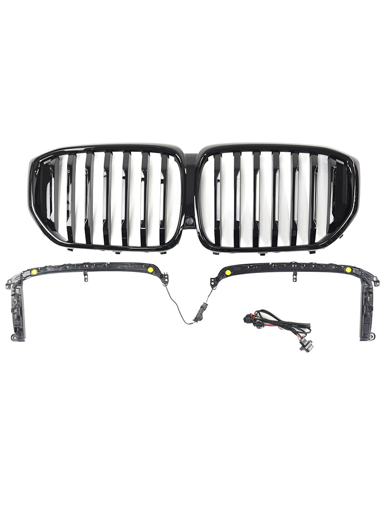 Calandre BMW X5 G05 M-Performance Noir 2019-2022 - vue de face - Becquet Voiture
