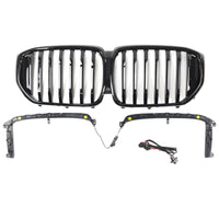 Calandre BMW X5 G05 M-Performance Noir 2019-2022 - vue de trois-quarts 2 - Becquet Voiture