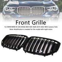 Calandre BMW X5 G05 M-Performance Noir 2019-2022 - vue de trois-quarts - Becquet Voiture