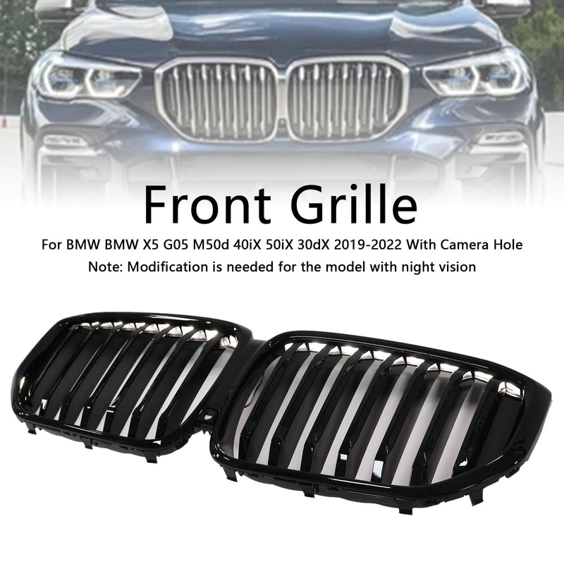 Calandre BMW X5 G05 M-Performance Noir 2019-2022 - vue de trois-quarts - Becquet Voiture