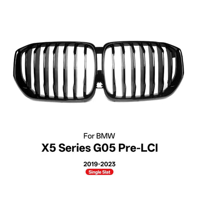 Calandre BMW X5 G05 Noir Brillant 2019-2023 - détail du montage - Becquet Voiture