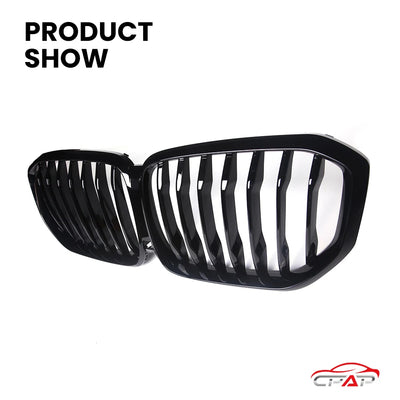 Calandre BMW X5 G05 Noir Brillant 2019-2023 - vue de profil - Becquet Voiture