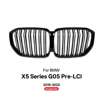 Calandre BMW X5 G05 Noir Brillant 2019-2023 - vue rapprochée - Becquet Voiture