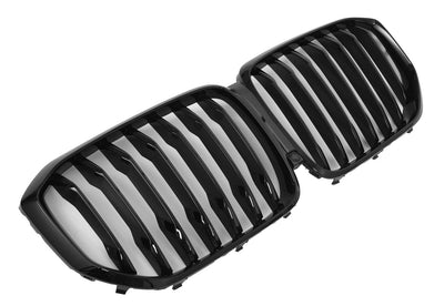 Calandre BMW X5 G05 noir brillant - vue de face - Becquet Voiture