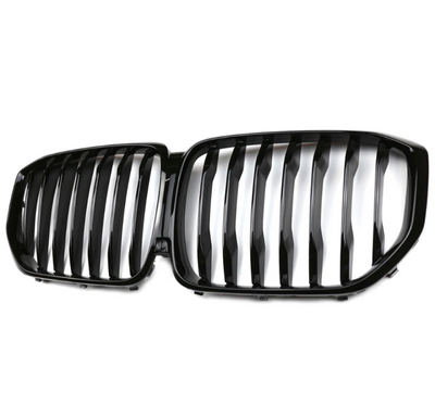 Calandre BMW X5 G05 noir brillant - vue de profil - Becquet Voiture