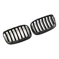Gloss Black Sport Kidney Grille for BMW X6 E71 2007–2014 - studio packshot - Becquet Voiture