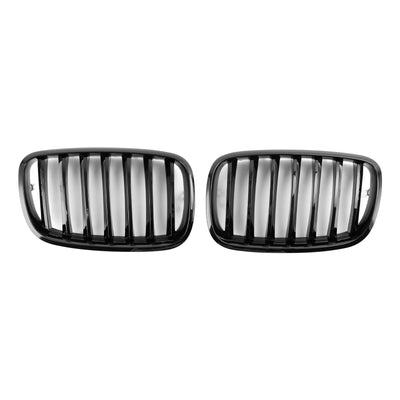 Calandre BMW X6 E71 Noir Brillant Sport 2007-2014 - vue de face - Becquet Voiture