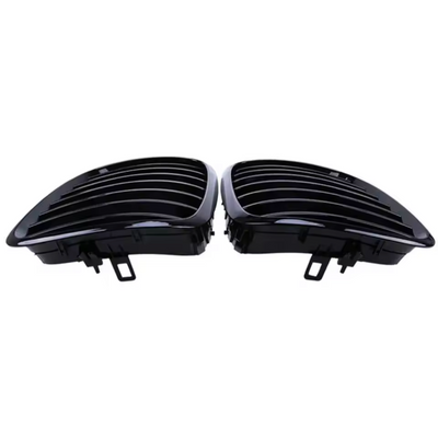 Calandre BMW X6 E71 noir brillant - vue de face 2 - Becquet Voiture