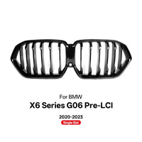 Calandre BMW X6 G06 Noir Brillant 2020-2023 - détail du montage - Becquet Voiture