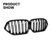 Calandre BMW X6 G06 Noir Brillant 2020-2023 - vue de profil - Becquet Voiture