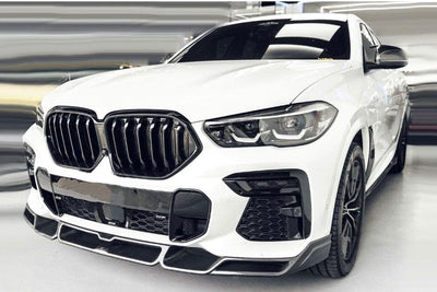 Calandre BMW X6 G06 noir brillant - vue de profil - Becquet Voiture