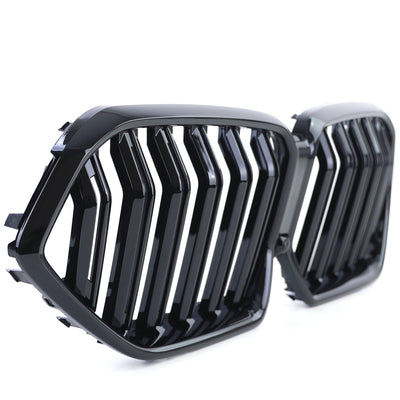 Calandre BMW X6 G06 noir brillant - vue de trois-quarts - Becquet Voiture