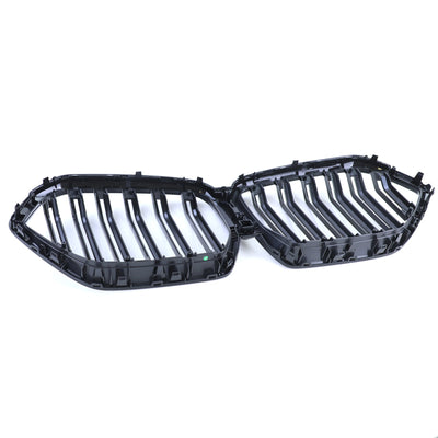 Calandre BMW X6 G06 noir brillant - vue rapprochée - Becquet Voiture